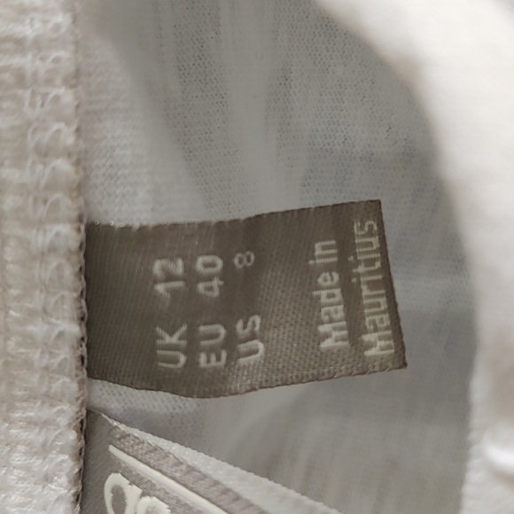 Asos Cupped off the shoulder White Short Sleeve Dress Size 8 - Picture 7 of 9